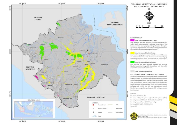 Simak Inilah Wilayah Yang Masuk Zona Kerentanan Likuefaksi Di