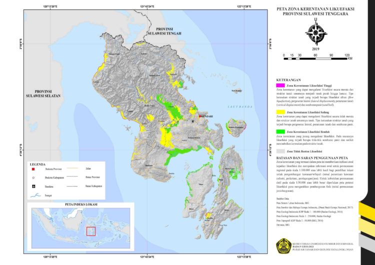 Simak Inilah Wilayah Yang Masuk Zona Kerentanan Likuefaksi Di