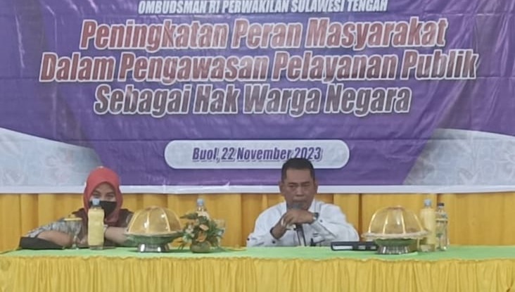 Ombudsman Ri Sulteng Apresiasi Ketua Dprd Buol Memajukan Pelayan Publik