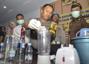 Polres Palu Blender Sabu Seharga Rp500 Juta