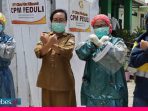 CPM Bantu Puskesmas Kawatuna Bilik Disinfektan