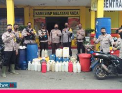 Polres Banggai Bongkar Pembuatan Miras Tradisonal, Satu Ton Berhasil Disita