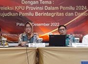 Seleksi Anggota KPU Sulteng Dimulai Awal 2023