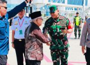 Danrem 132/Tdl kawal Kepulangan Wakil Presiden RI Setelah Kunjungan Kerja di Sulawesi Tengah