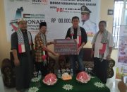 Bupati Tojo Unauna  salurkan Donasi Rp100 Juta untuk Masyarakat Palestina Melalui Lazismu