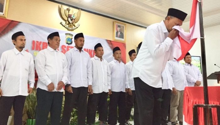 18 Mantan Simpatisan ISIS dan Jamaah Islamiyah Poso Ikrar Setia NKRI